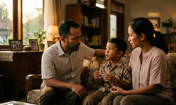 Dengan teladan dan bimbingan orang tua, kejujuran akan menjadi bagian dari kehidupan anak sehari-hari. Foto: AI