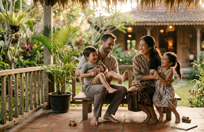 Berikan pelukan atau sentuhan hangat. Sentuhan fisik sederhana bisa menenangkan anak dan membuat mereka merasa aman. Foto: AI
